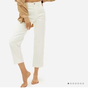 Everlane Straight Crop Bone